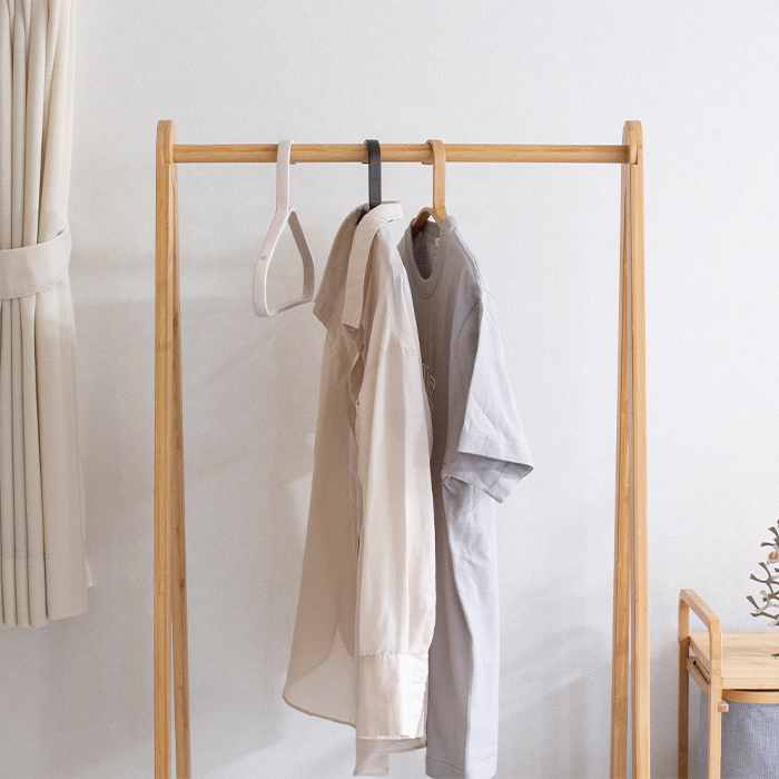 Gudee グディ ハンガー 3本セット おしゃれ 耐荷重3kg 木 竹製 木製