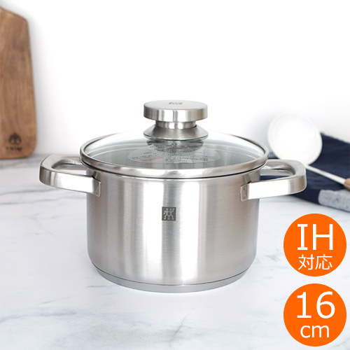 ツヴィリング ジョイ ストックポット 16cm 2l Ih対応 ガラスフタ付き 深型 両手鍋 ステンレス Zwilling ヘンケルス 160 Favoritestyle