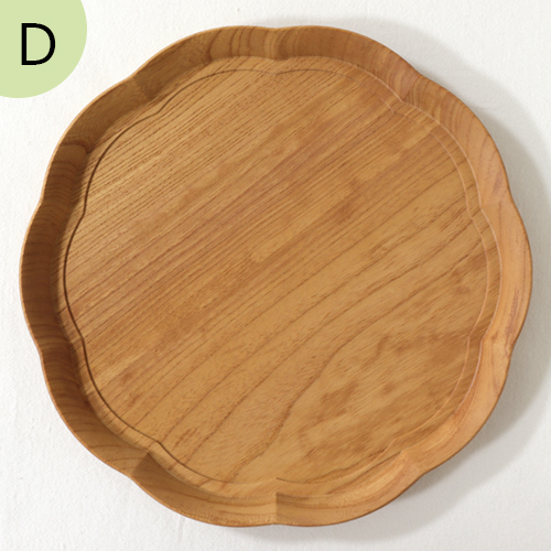 四十沢木材工芸 KITO 輪花盆 中 ケヤキ 選べる 木目 1点もの 日本製