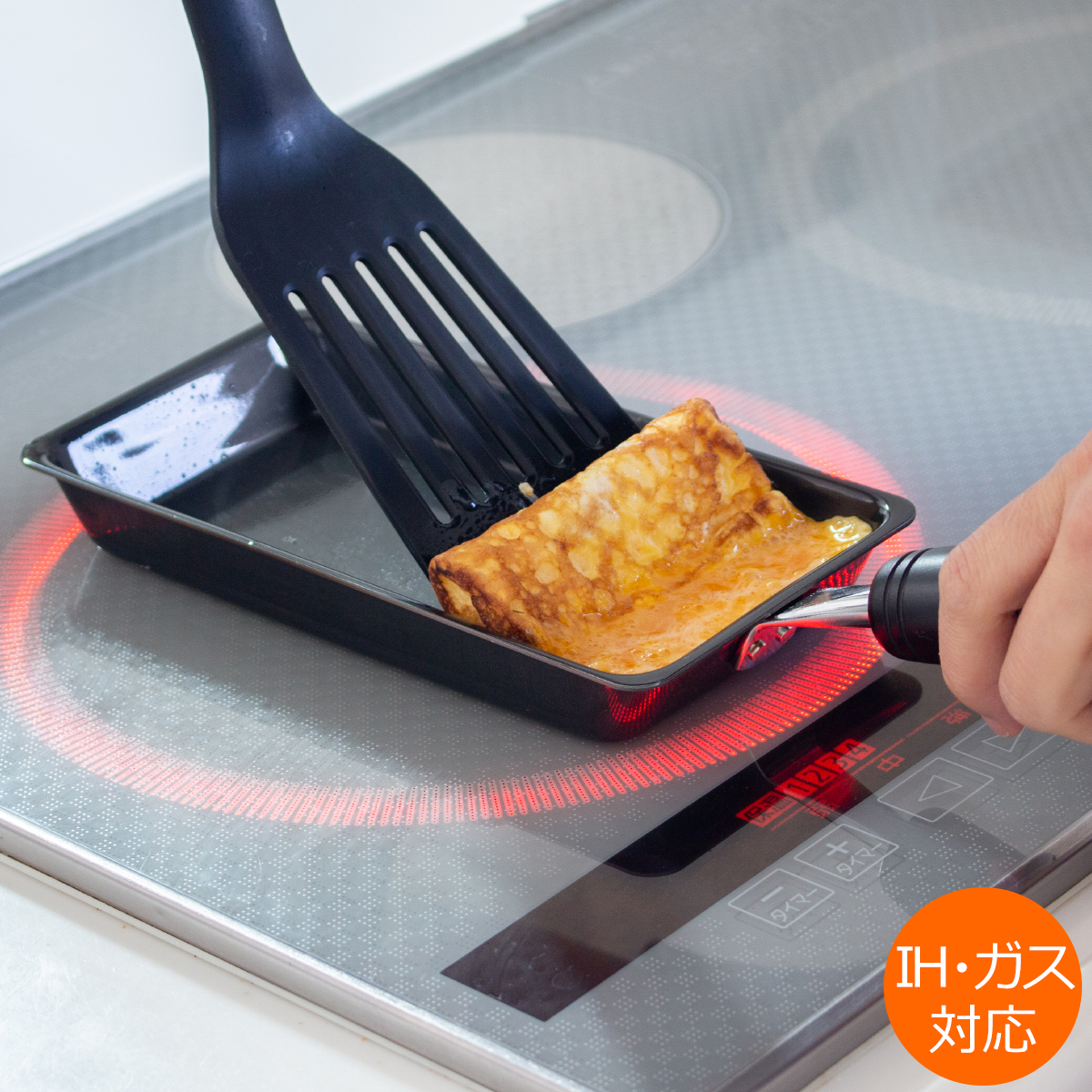 卵1個で 鉄の玉子焼き器 卵焼き フライパン IH 鉄 卵1個 卵焼き器 玉子焼き器 日本製 IH対応 ガス対応 ビーワーススタイル