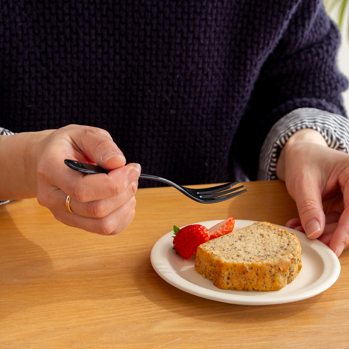 ケーキフォーク 琺瑯 ホーロー カトラリー Noir ノワール takakuwa