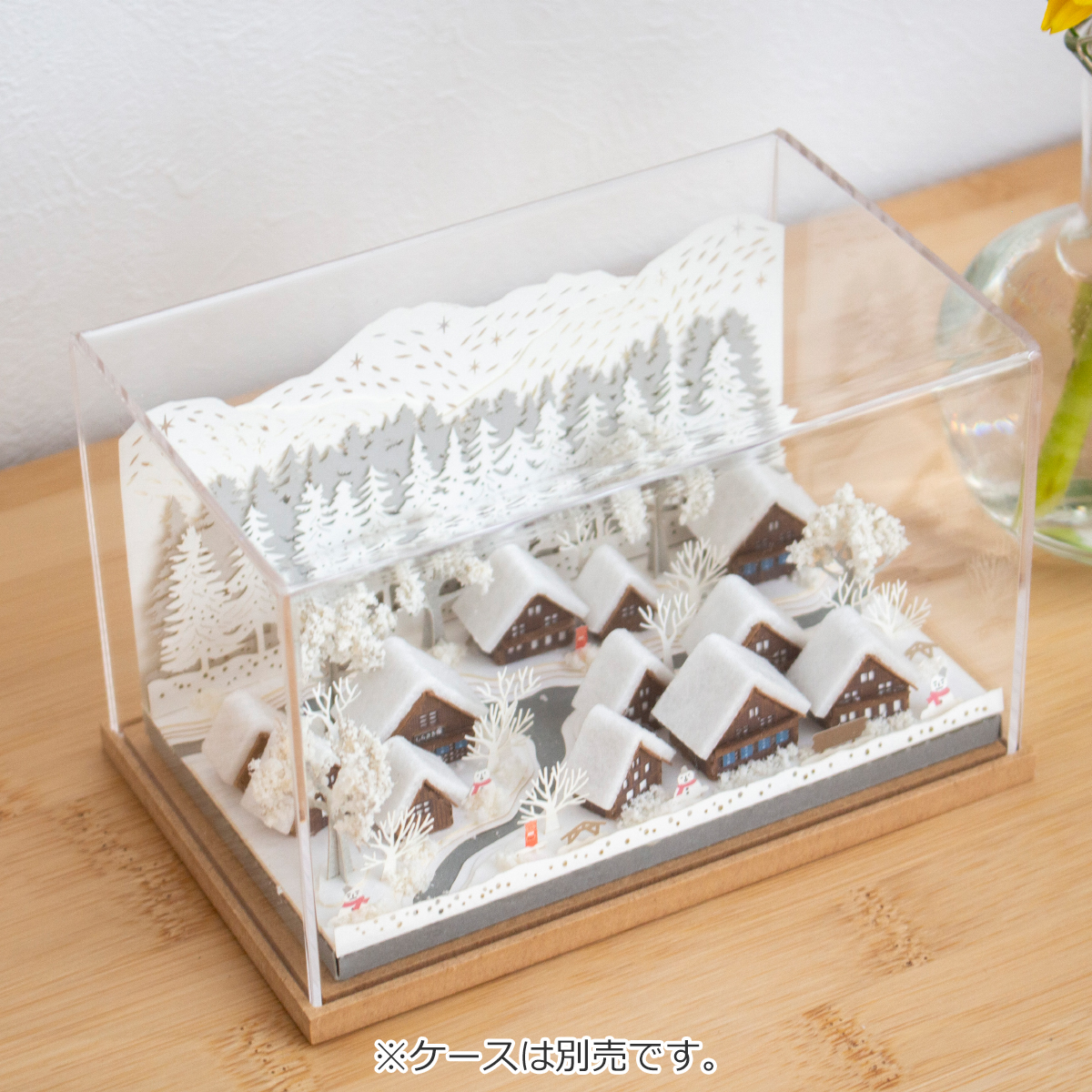 ペーパークラフトキット 日本の四季 冬の合掌村 ミニチュア
