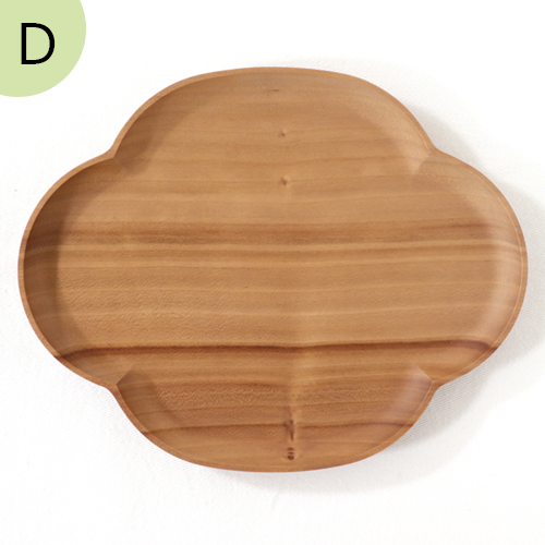 陶片木　木瓜皿4枚セット 四十沢木材工芸 KITO 小皿 大 木瓜 選べる 木目 1点もの 日本製 木製