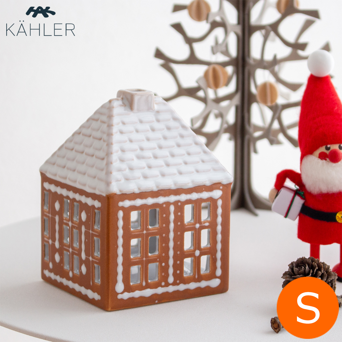 ケーラー ジンジャーブレッド ライトハウス S サイズ アーバニア キャンドルホルダー クリスマス KAHLER Urbania 北欧 ハンドメイド 北欧インテリア デンマーク