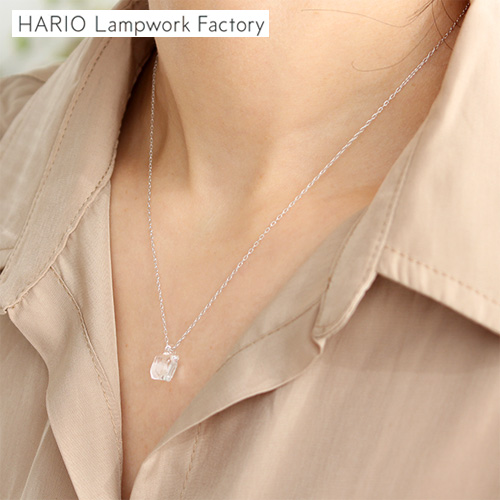 ハリオ ネックレス ムーンライト Silver ガラス製 HARIO