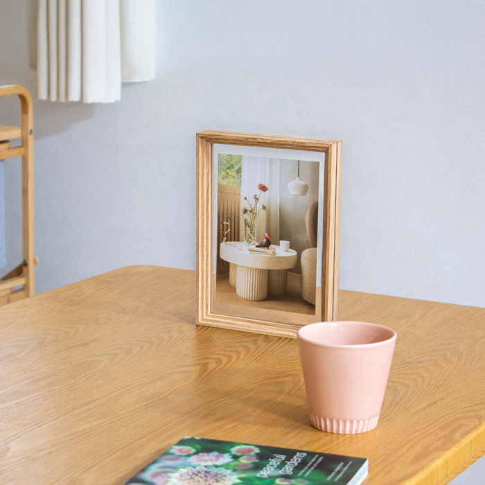 MOEBE ムーベ スタンディングフレーム A5 オーク 写真立て フォト