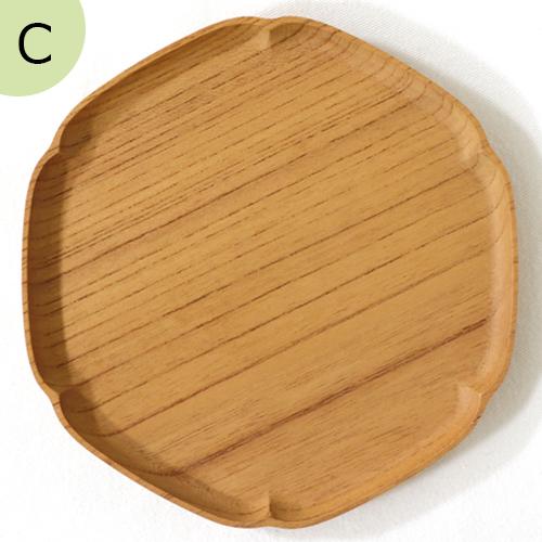 四十沢木材工芸 KITO 雪輪盆 小 ケヤキ 選べる 木目 1点もの 日本製