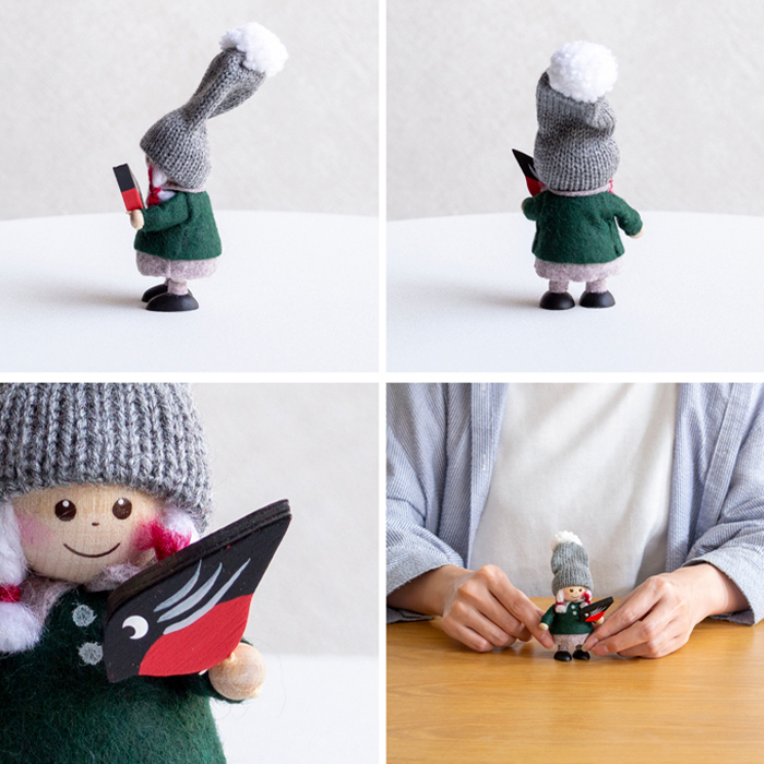 ノルディカニッセ 2025年新作 小鳥と話す女の子&りんごを持った男の子 ノルディカニッセ 2025 2点 セット小鳥と話す女の子リンゴを持った男の子