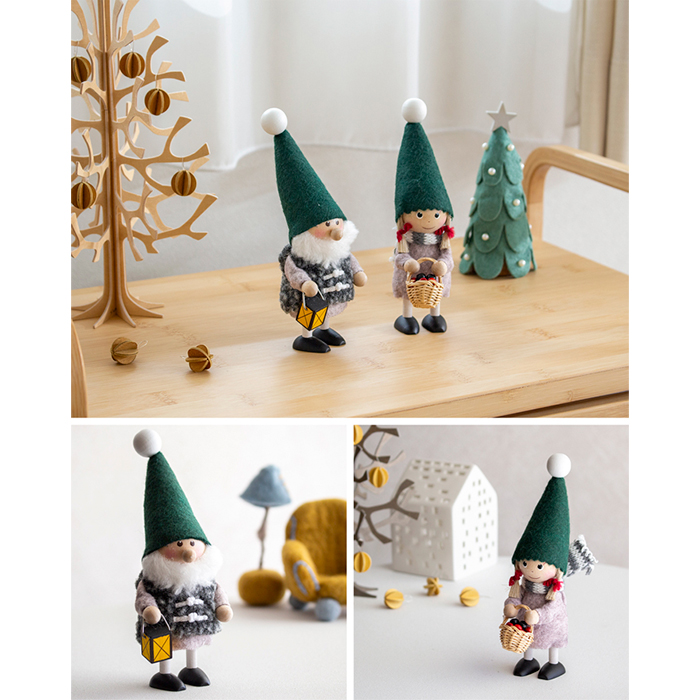 ノルディカニッセ　ツリー帽子のサンタ＋LEDキャンドルライト付き ノルディカ公式ショップ限定】NORDIKA nisse ノルディカ ニッセ