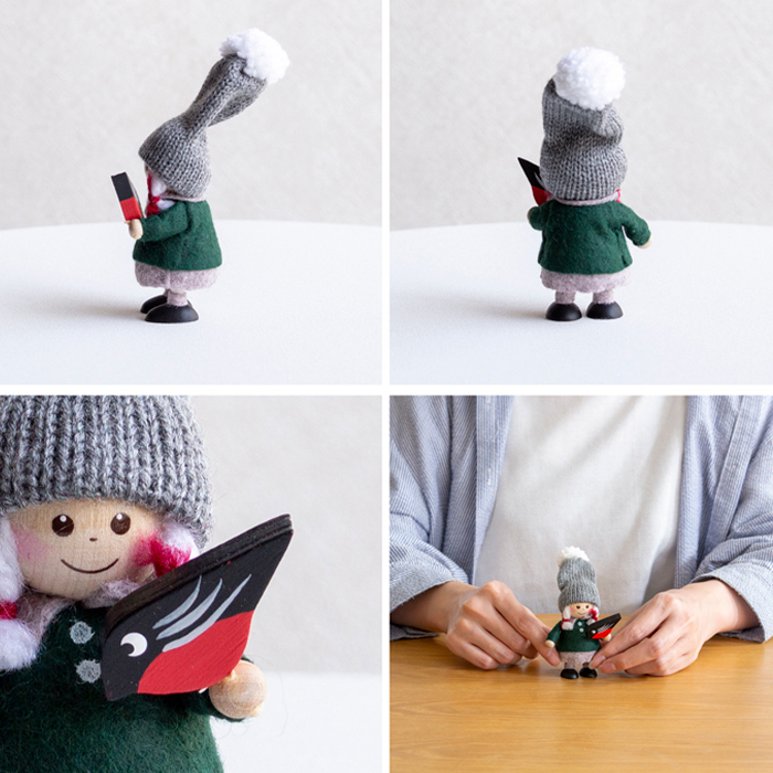 ノルディカニッセ 2点 セット 2025 新作 小鳥と話す女の子 ＋ リンゴを