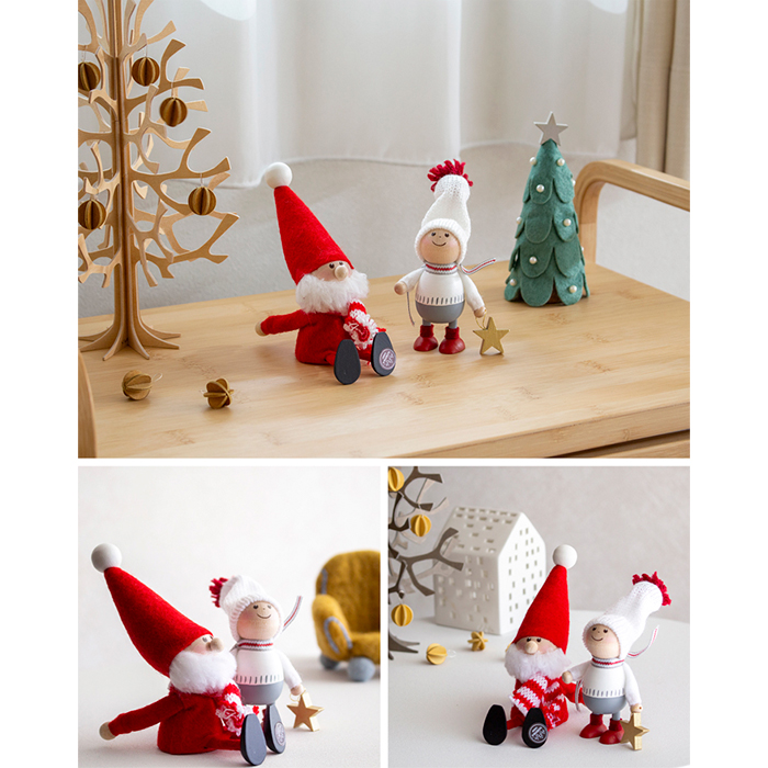 ノルディカニッセ　2025 星を見上げるサンタと星を見上げる男の子2点 ノルディカニッセ 2点 セット 2025 新作 星を見上げるサンタ ＋ 星を