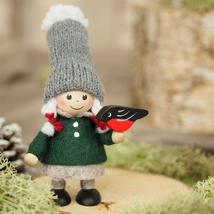 ノルディカニッセ 2025 新作 小鳥と話す女の子 Nordic Forest NORDIKA