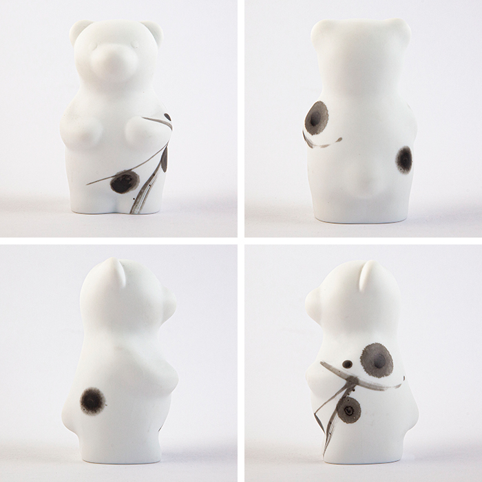 賞美堂本店 有田焼 くまフィギュア momoco bear 書 中塚翠涛 やま平