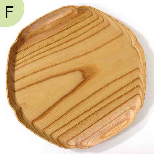 四十沢木材工芸 KITO 雪輪盆 中 ケヤキ 選べる 木目 1点もの