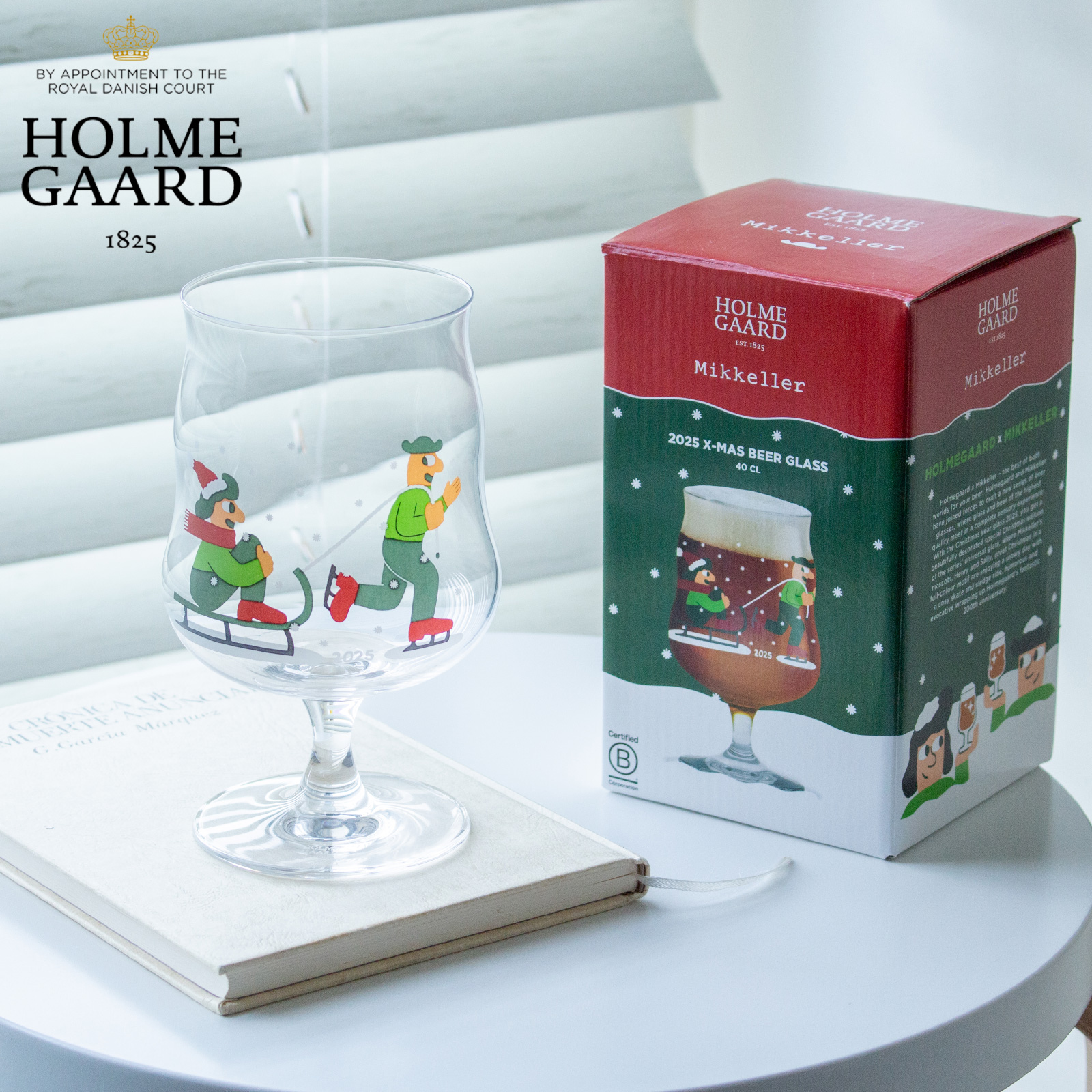 ホルムガード × ミッケラー クリスマス グラス 2025 北欧 デンマーク ビールグラス ワイングラス おしゃれ クリア ギフトボックス 400ml HOLMEGAARD × Mikkeller