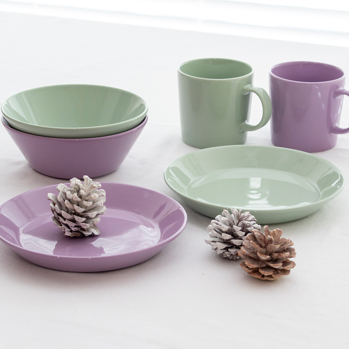 イッタラ ティーマ ボウル 15cm ライトライラック セージグリーン
