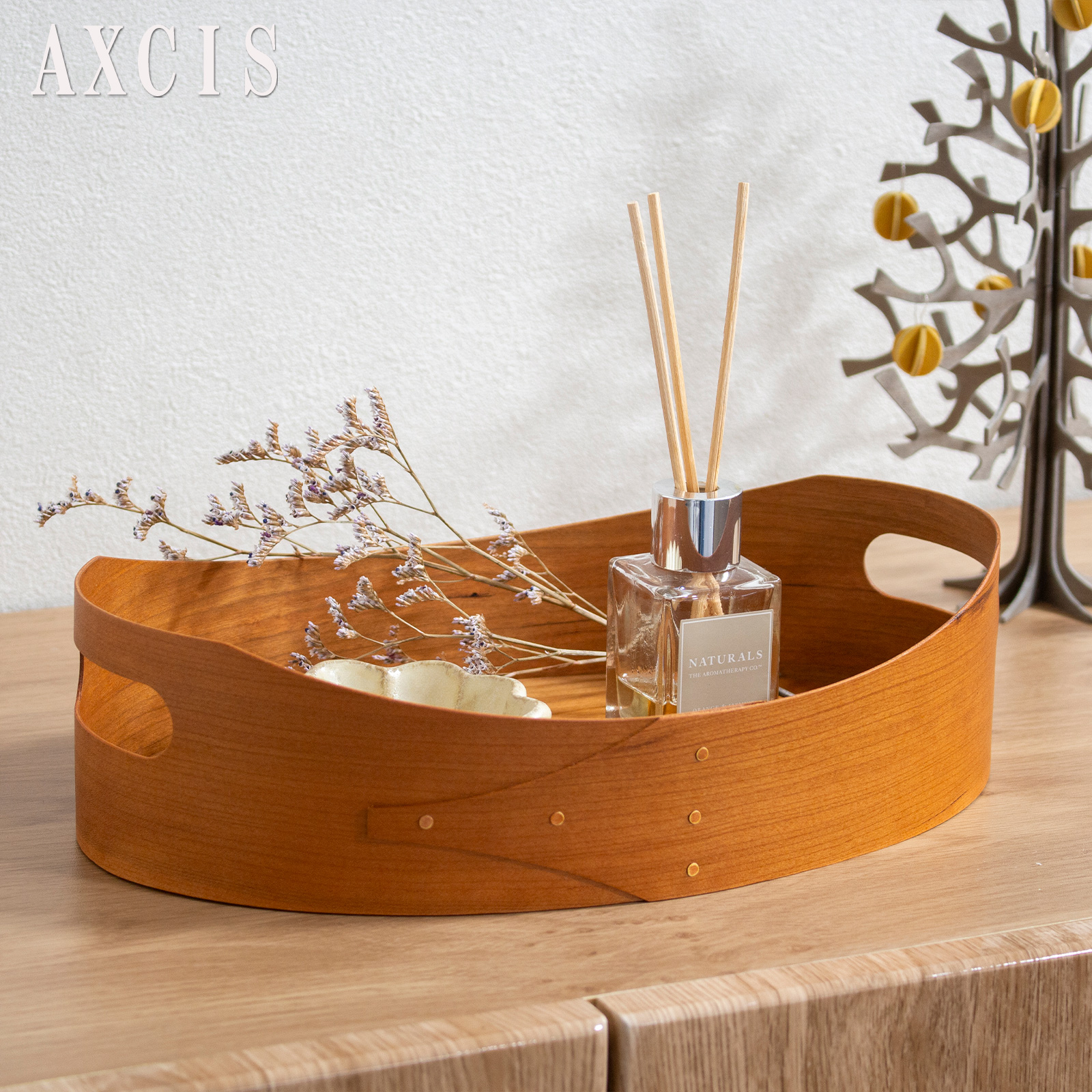 シェーカー オーバルトレイ AXCIS Homestead アクシス ホームステッド シェーカーボックス ナチュラル 木製 小物収納 手作り