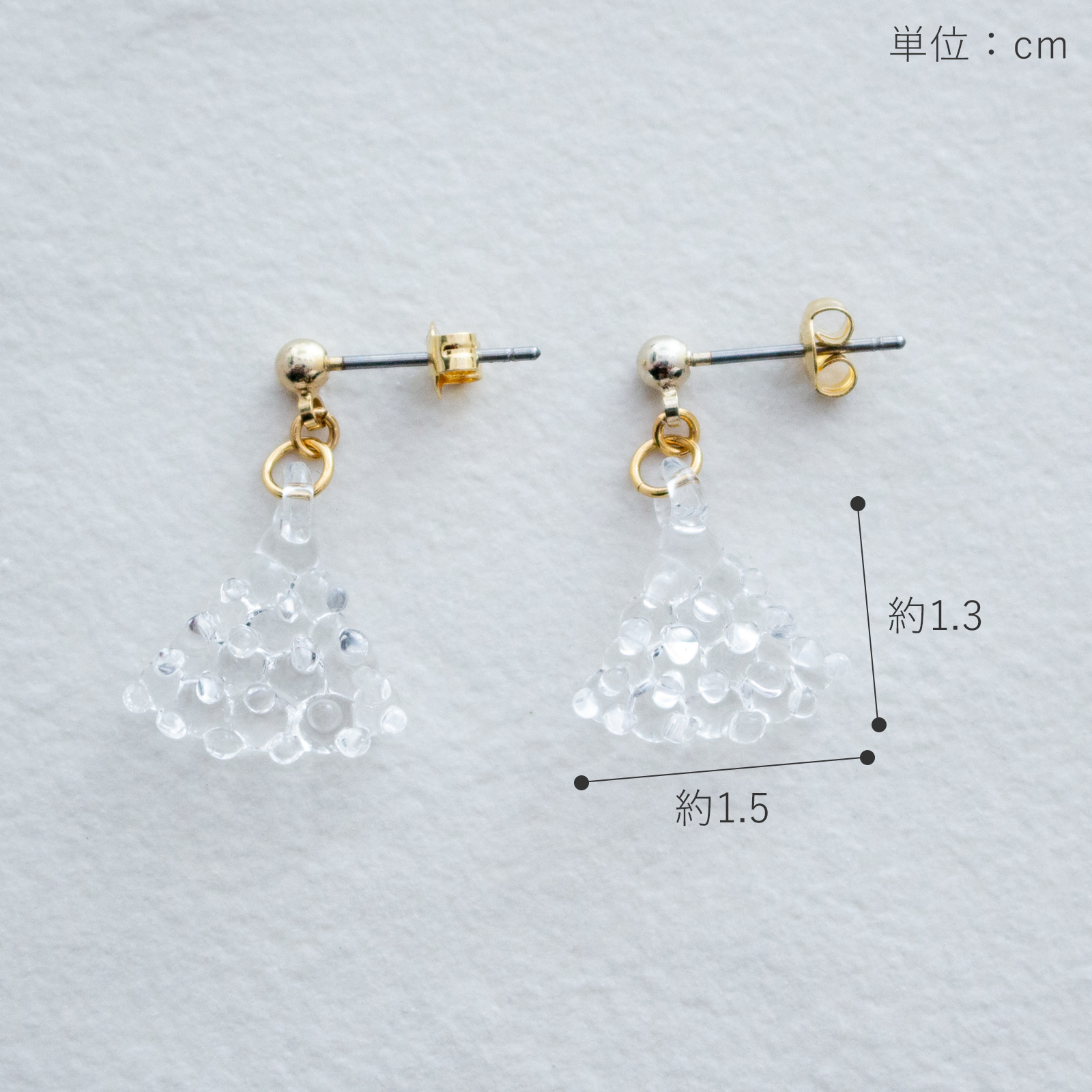 ハリオ ピアス ルクス ガラス製 HARIO Lampwork Factory 手作り