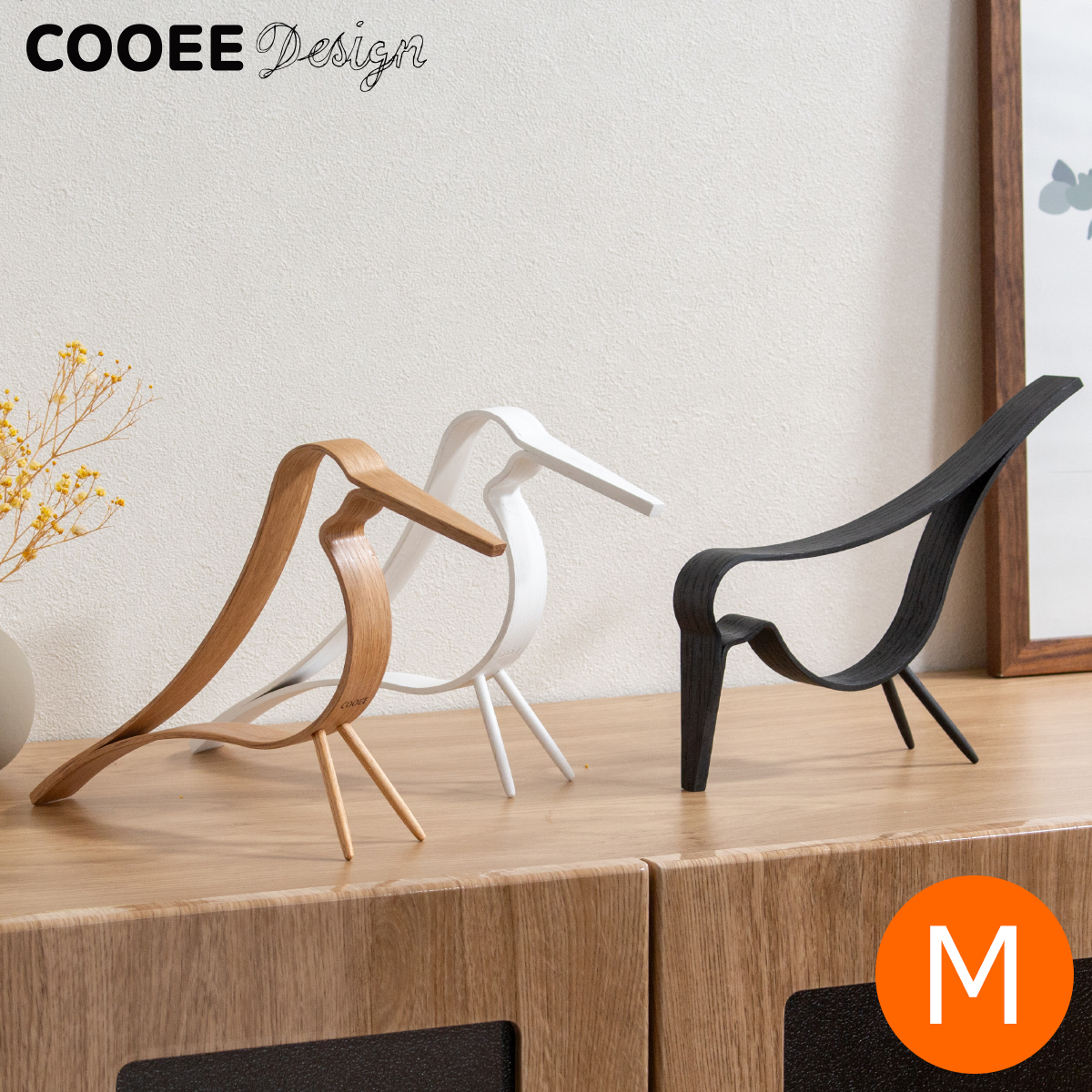 COOEE Design クーイーデザイン バード Woody Bird M 鳥 オブジェ 木製