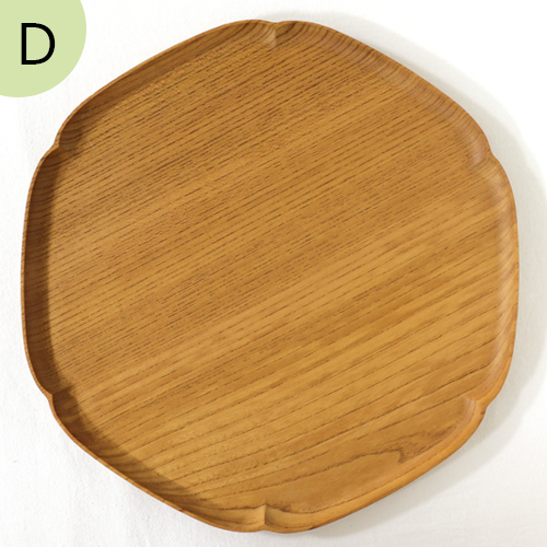 四十沢木材工芸 KITO 雪輪盆 大 ケヤキ 選べる 木目 1点もの 日本製