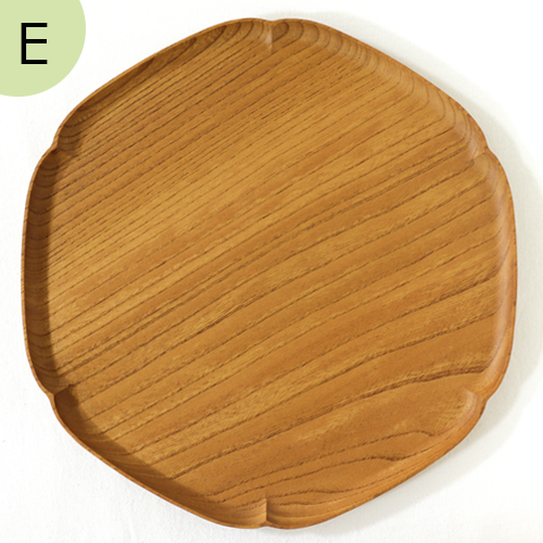 四十沢木材工芸 KITO 雪輪盆 大 ケヤキ 選べる 木目 1点もの 日本製