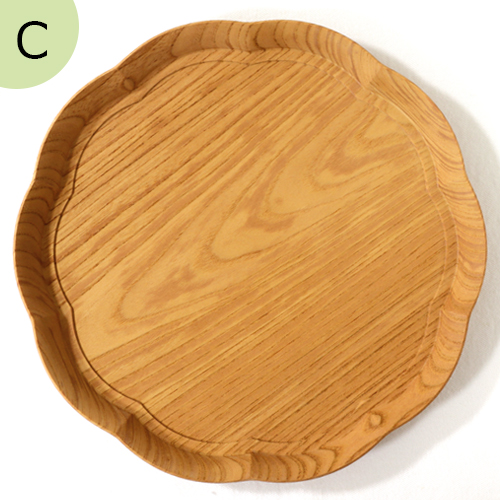 四十沢木材工芸 KITO 輪花盆 中 ケヤキ 選べる 木目 1点もの 日本製