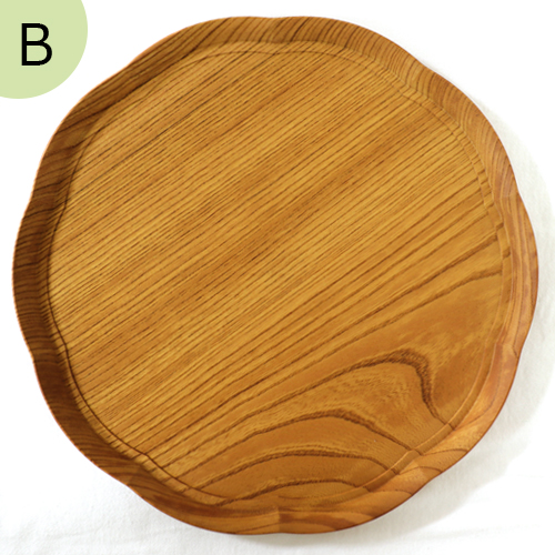 四十沢木材工芸 KITO 輪花盆 大 ケヤキ 選べる 木目 1点もの 日本製