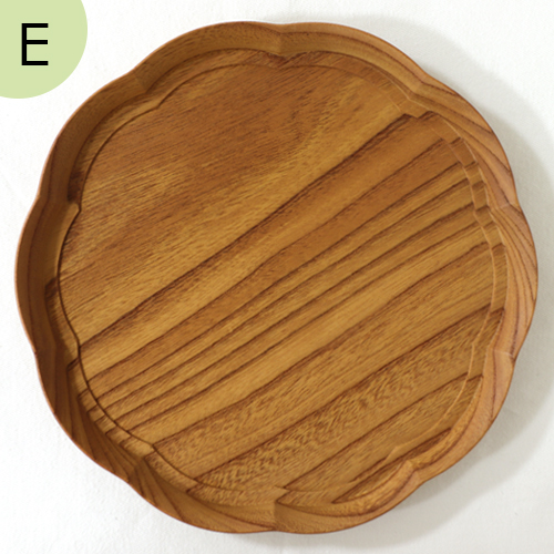 四十沢木材工芸 KITO 輪花盆 中 ケヤキ 選べる 木目 1点もの 日本製