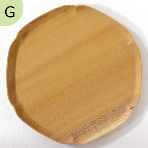 四十沢木材工芸 KITO 雪輪盆 中 ケヤキ 選べる 木目 1点もの 日本製