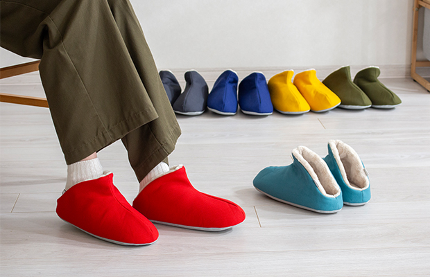 帆布バブーシュ