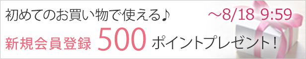 新規会員登録500ポイント
