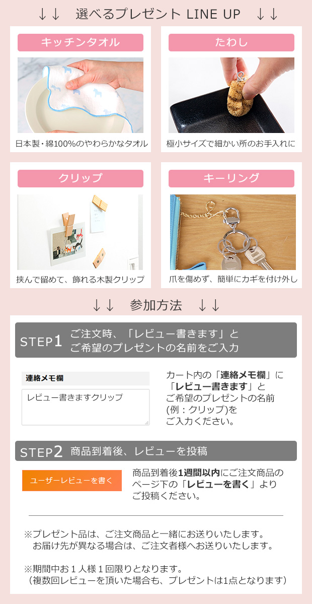 レビュープレゼント