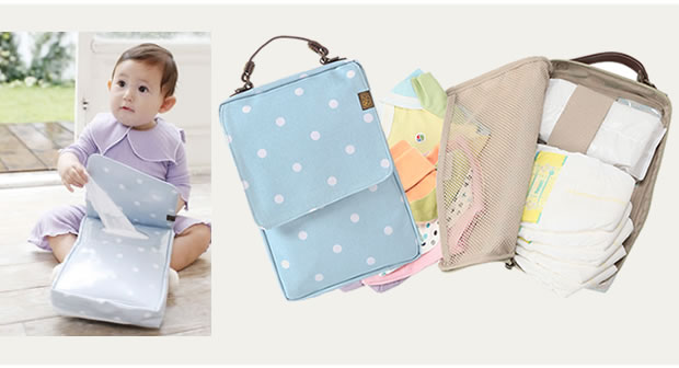 Rompbaby/ロンプベイビー 究極のオムツポーチ 特許取得のおむつポーチ