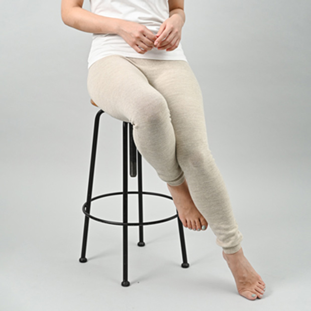 ぬいめのないウールコットンのはらまきレギンス kontex 日本製 コンテックス