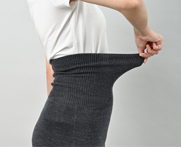 ぬいめのないウールコットンのはらまきレギンス kontex 日本製 コンテックス