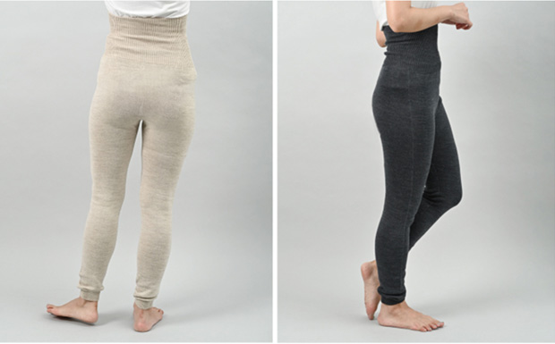 ぬいめのないウールコットンのはらまきレギンス kontex 日本製 コンテックス