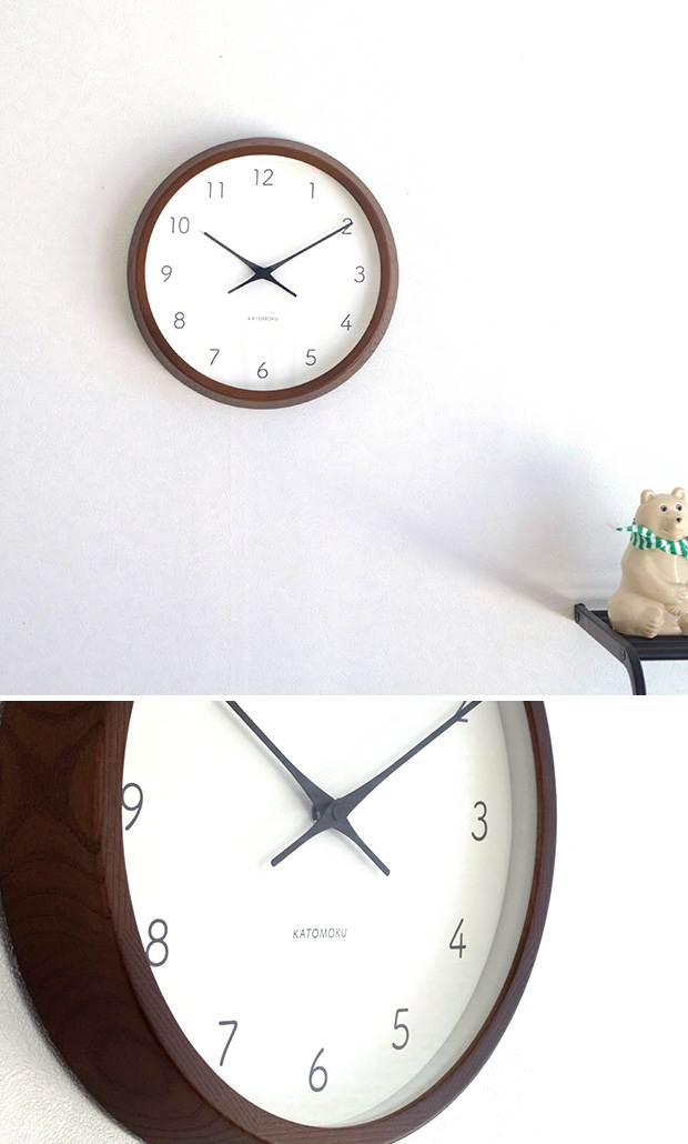 KATOMOKU muku round wall clock 7