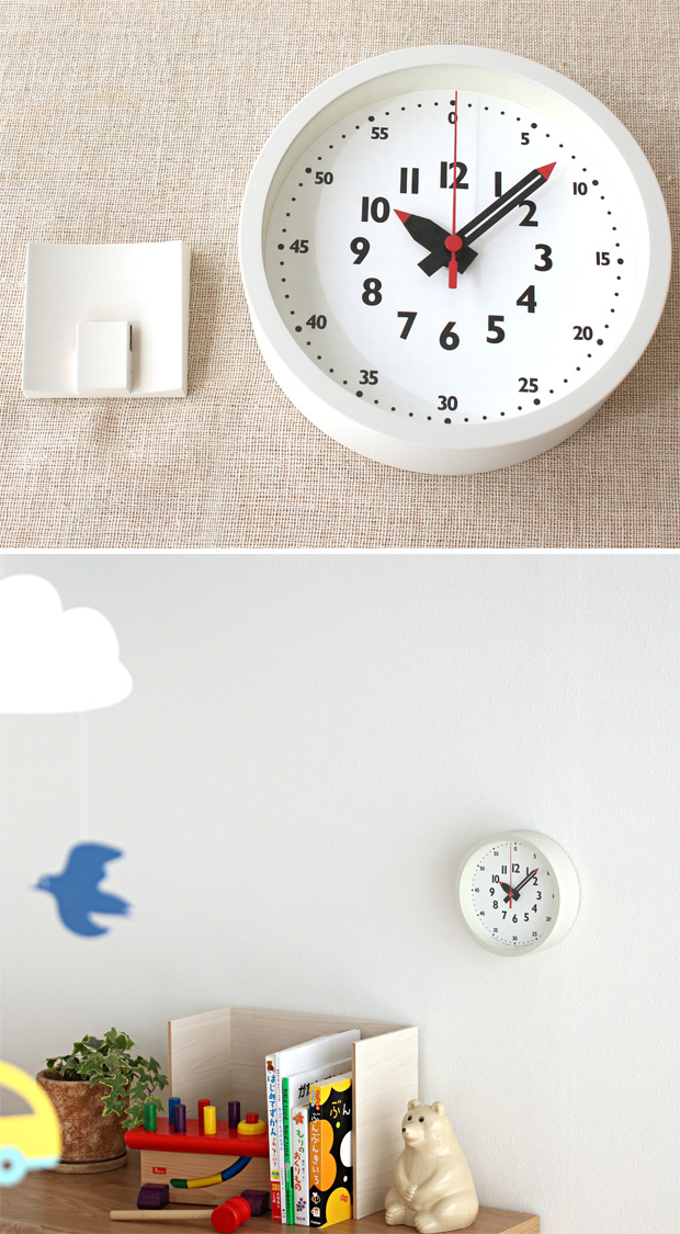 知育時計 置き時計 レムノス LEMNOS ふんぷんくろっく fun pun clock for table 知育クロック ステップムーブメント YD18-04