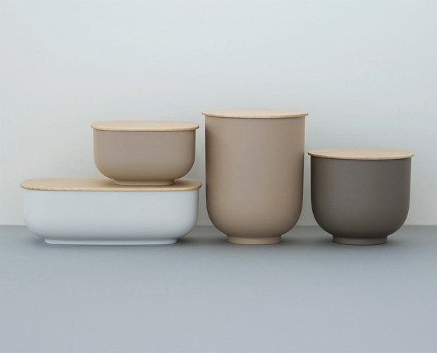 SEKISAKA セキサカ STORE Tall Round 保存容器 収納ケース 蓋付き 丸型 円 収納 小物 卓上 小物入れ キッチン収納 樹脂 木製 日本製