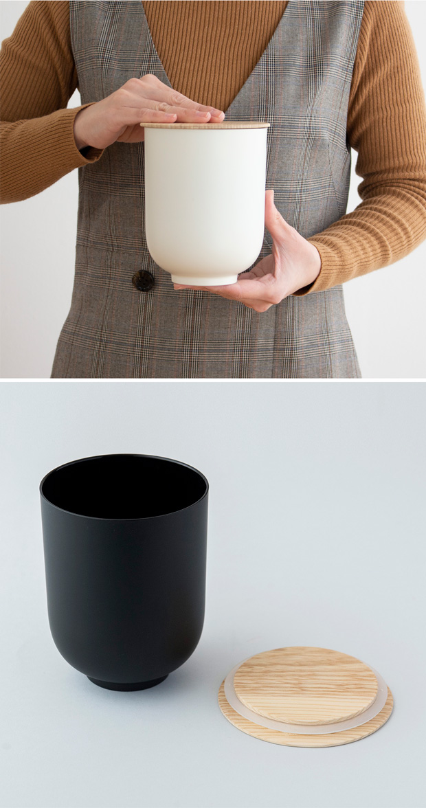 SEKISAKA セキサカ STORE Tall Round 保存容器 収納ケース 蓋付き 丸型 円 収納 小物 卓上 小物入れ キッチン収納 樹脂 木製 日本製