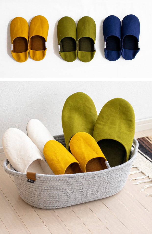 アベホームシューズ ABE HOME SHOES 帆布バブーシュ KIDS KIDSサイズ ルームシューズ スリッパ 無地 日本製