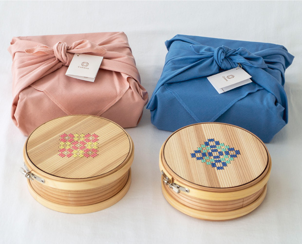 Cohana 曲げわっぱの道具箱 お裁縫セット 9点セット ギフト 日本製 Made in Japan コハナ KAWAGUCHI 裁縫道具 裁縫セット