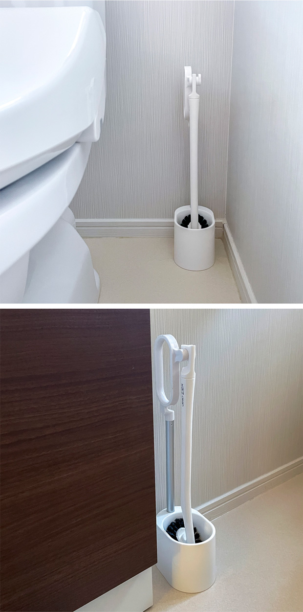 トイレブラシ＆スタンド 日本クリンテック Ka:z Clean カズクリーン 浮かせる 収納 トイレ掃除 トイレ用ブラシ 便器 掃除