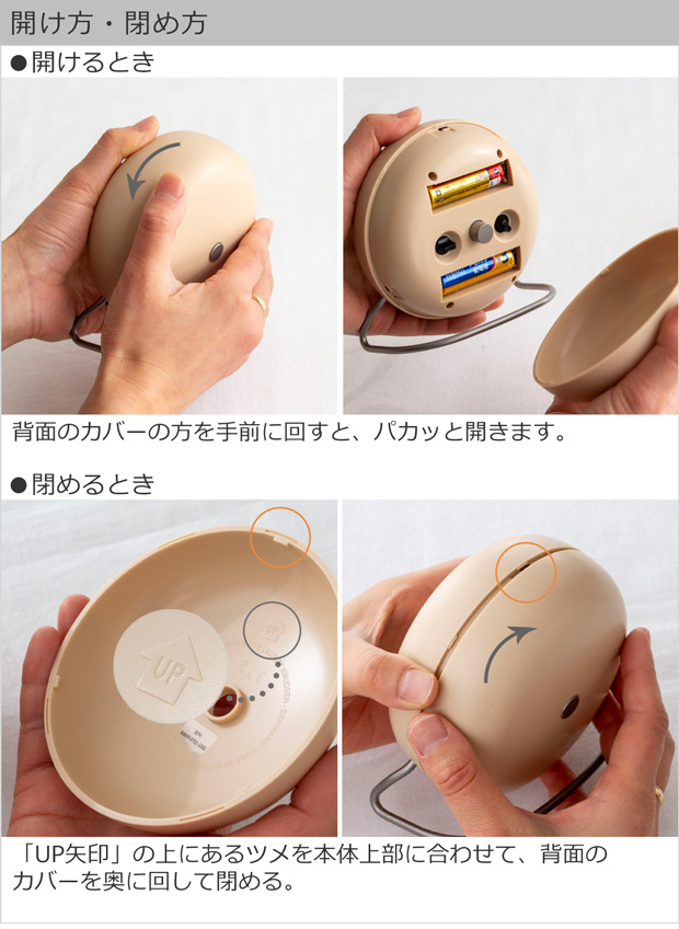開け方・閉め方