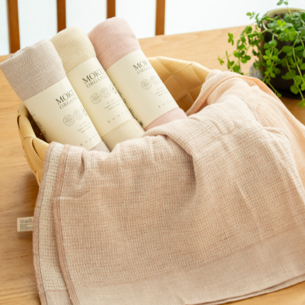 MOKU ORGANIC モク オーガニック フェイスタオル 33×100cm 綿 オーガニックコットン ガーゼ kontex 今治タオル 日本製 コンテックス