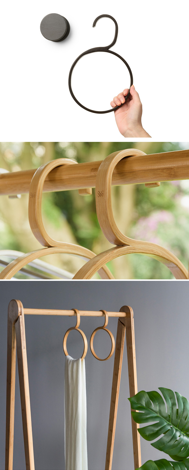 GUDEE サークルハンガー 円形 木製 竹 スカーフ ストール マフラー CAKON Circle hanger GudeeLife　GUDEE