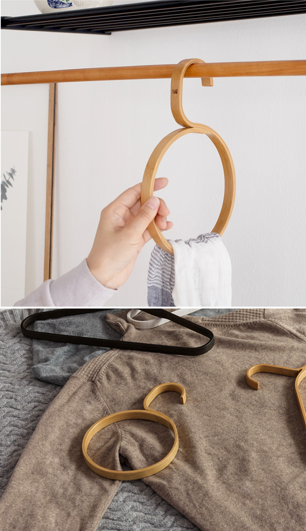 GUDEE サークルハンガー 円形 木製 竹 スカーフ ストール マフラー CAKON Circle hanger GudeeLife　GUDEE