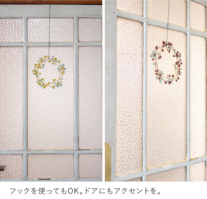 温かみのある木のリース ドロップ 25cm ナチュラルリース クリスマスリース 木製 もみの木 玄関 ドア 北欧 おしゃれ shesay シセイ