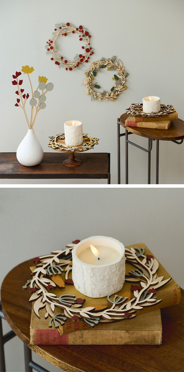 温かみのある木のリース ベリー 25cm ナチュラルリース クリスマスリース 木製 もみの木 玄関 ドア 北欧 おしゃれ shesay シセイ