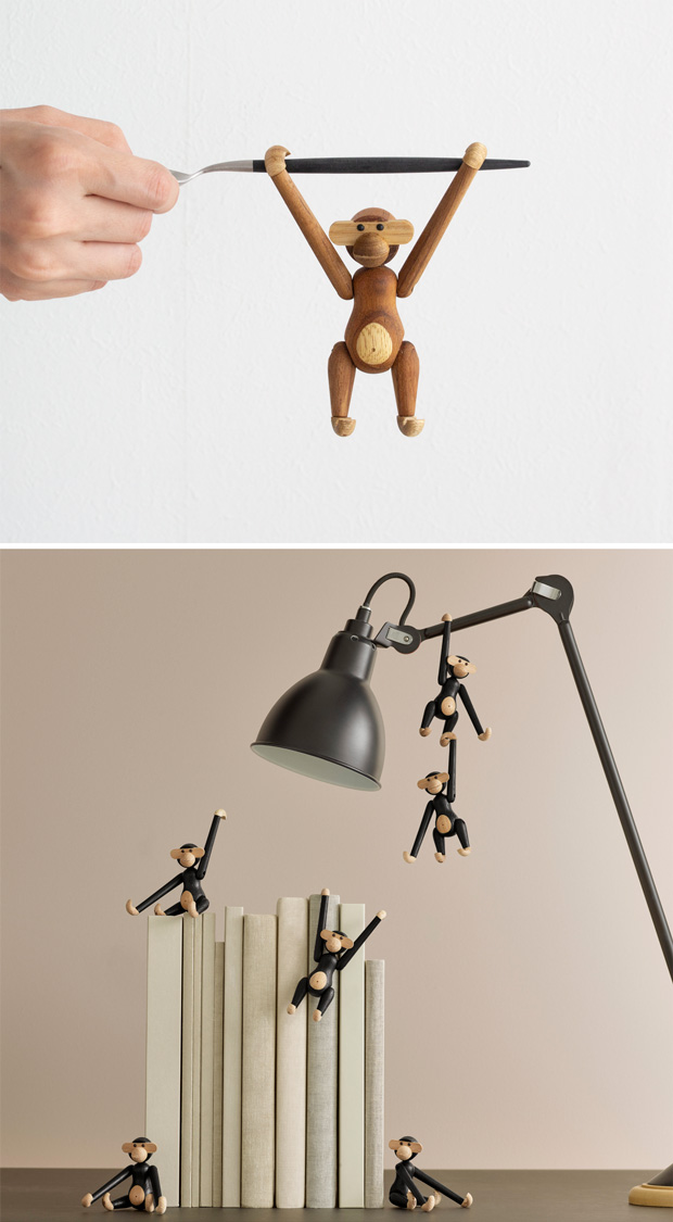 カイボイスン モンキー ミニ MONKEY MINI ブラック KAY BOJESEN DENMARK カイ・ボイスン デンマーク 北欧 雑貨 木製